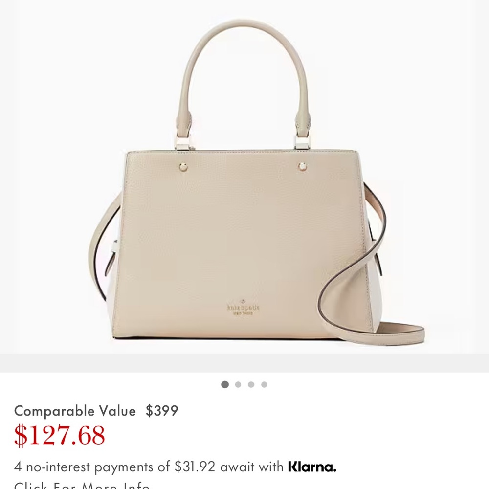 Brand new with tags Kate spade Leila triple compartment satchel.